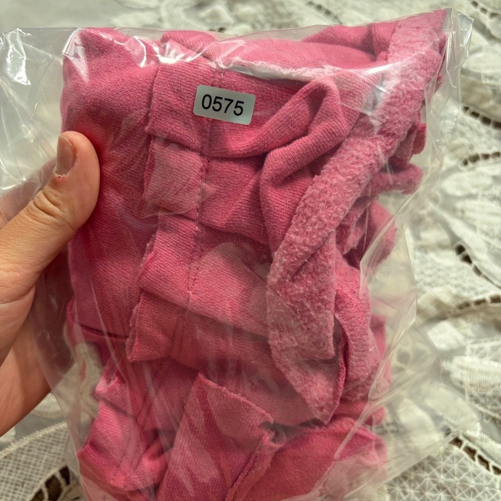 RARE Y2K Hollister Pink Fleece Ruffle Mini Skirt Logo Drawstring Skirt S - Picture 6 of 6